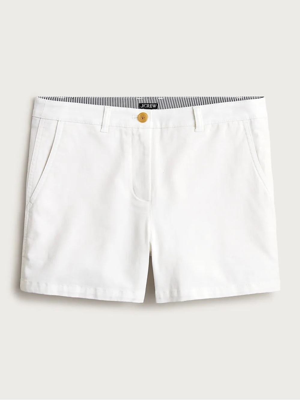 J. Crew White Heritage Chino Shorts 4” NWT
